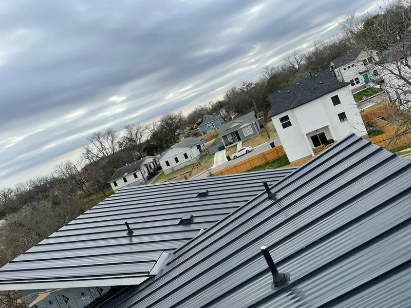 Standing seam metal roof panels with vents for Skylight Repair in Keystone